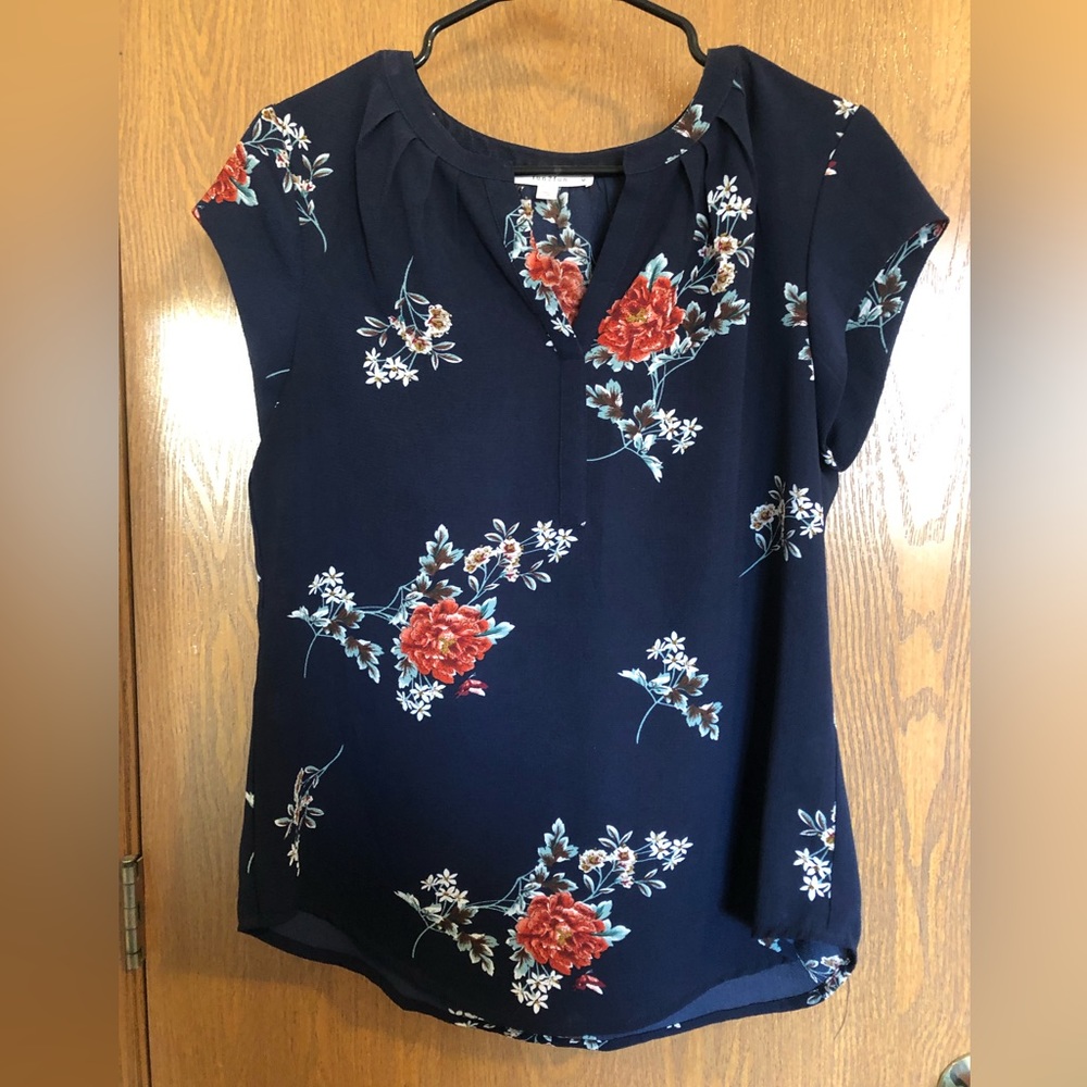 Walden split neck blouse